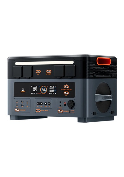 Powermax 2400pro 2016wh-2400w 4800w Surgepad Güç Kaynağı Kablosuz Şarj, Hoparlörlü Power Station