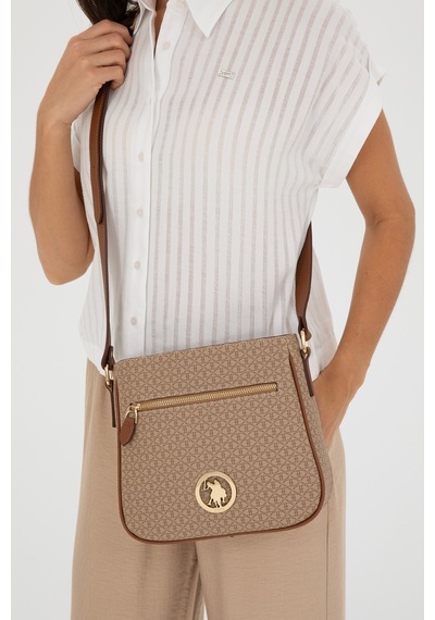 U.S. Polo Assn. Kadın Koyu Bej Çapraz Çanta 50293698-VR088