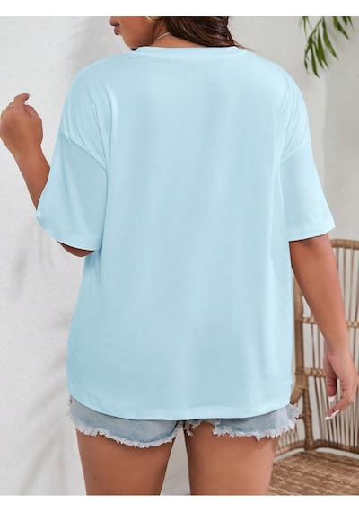 Uyguntarz Unisex Berkeley Baskılı T-shirt Bebe Mavisi