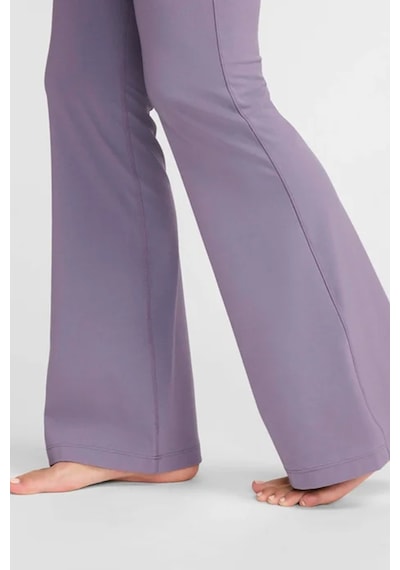 Nike Zenvy Dri-fit Womens Training Pants.soft Kumaş Geniş Paça Kadın Antreman Eşofman Altı Mor