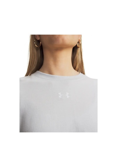 Under Armour Ua Rival Boxy Tee Solid Gri Kadın T-shirt 6011064-023