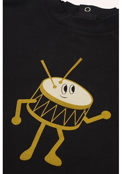 Panço Erkek Çocuk Baskılı Uzun Kollu T-shirt Siyah 2421bb05019-4935 001