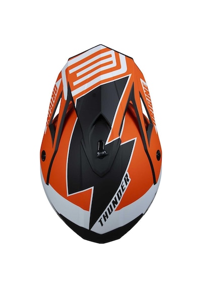 Origine Hero Thunder Fluo Kapalı Kask Turuncu - Beyaz