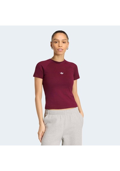 Adidas Essentials Kadın Bordo Tişört Kr3593