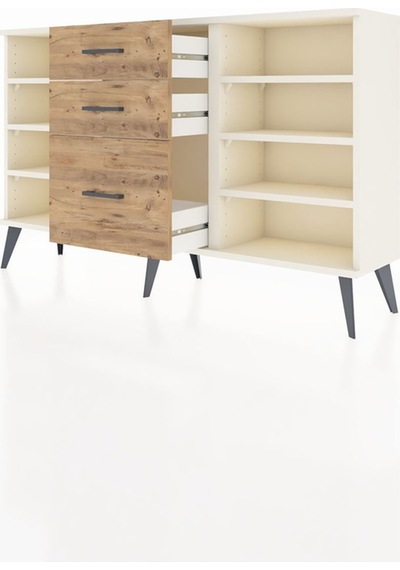 Arges Konsol 6 Raflı 3 Çekmeceli 132x30x83 Aytaşı-aytaşı/çam Aytaşı/çam Arges Konsol 6 Raflı 3 Çekmeceli 132x30x83 Aytaşı-aytaşı/çam Aytaşı/çam