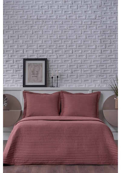 Doqu Home Otto Yatak Örtüsü Tek Kişilik - Bordo