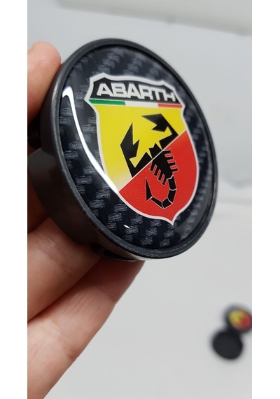 Jant Göbeği Abarth 65-62 62Mm Yuva 4'Lü Plasto Damla Karbon