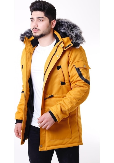 Bill Içi Kürklü Kapüşonlu Mont (476564682)