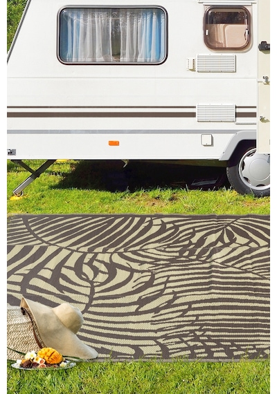 Savana Xl Plaj Kamp Karavan Piknik Bahçe Halısı Balkon Teras Hasır Mat Savan Halı 240x330 Kahverengi