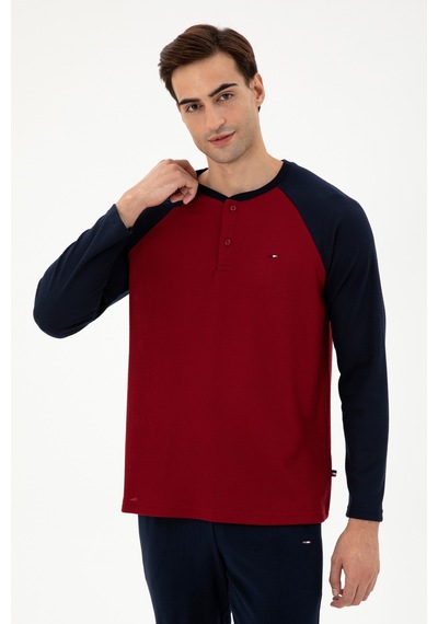 U.s. Polo Assn. Erkek Bordo Pijama Takım 50301726-vr014 Bordo