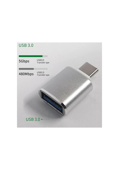 Ally Usb Type-c Dönüştürücü Otg Adaptör- 5775 - Karbul1806-6279 Siyah