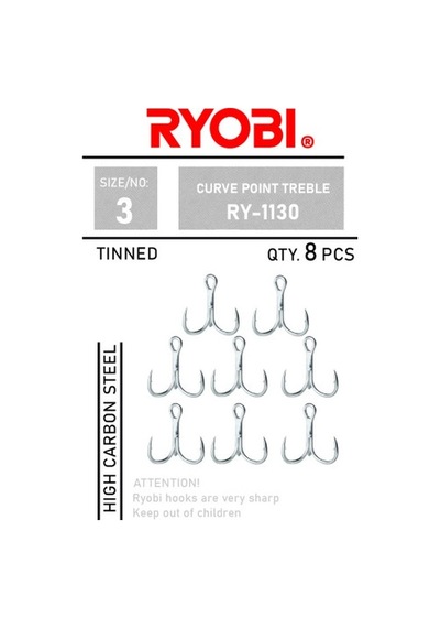 Ryobi İğne Curve Poınt Treble Üçlü İğne- Ry-1130 - No-5