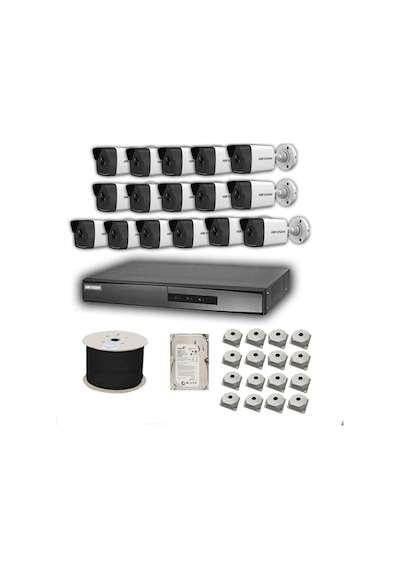 Hikvision 2 MP Mikrofonlu 16 Kameralı 4 TB Disk Tak Çalıştır Hazır IP Kamera Seti Hikvision 2 MP Mikrofonlu 16 Kameralı 4 TB Disk Tak Çalıştır Hazır IP Kamera Seti