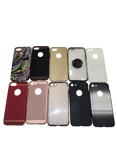 Ithink Apple Uyumlu iPhone 7 Karışık Renk & Model Silikon Kılıf - 6 Lı