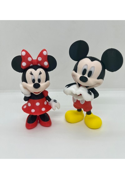 Mickey Mouse Ve Minnie Mouse Figürü
