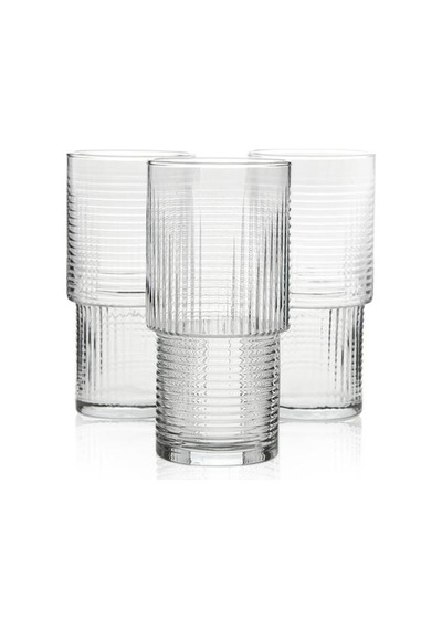 Lav Helen 3'lü Bardak Seti - 400 Ml Şeffaf