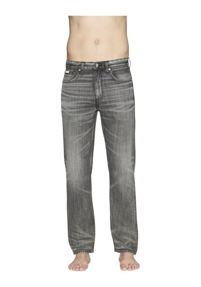 Calvin Klein 90s Straıght Meteorıte Tencel Je Erkek Gri Kot Pantolon