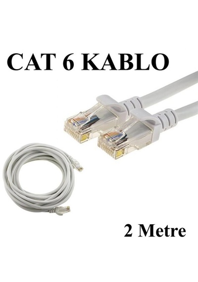 Inca Icat6-02tg 2mt 24awg Cat6 Utp Patch Kablo Gri