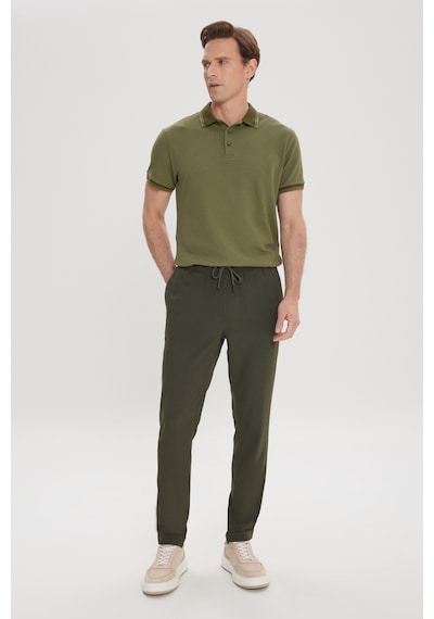 Ac&Co / Altınyıldız Classics Slim Fit Dar Kesim Beli Bağlamalı Yan Cepli Erkek Pantolon - Haki Ac&Co / Altınyıldız Classics Slim Fit Dar Kesim Beli Bağlamalı Yan Cepli Erkek Pantolon - Haki