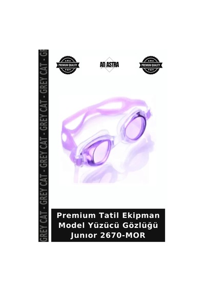 Premium Tatil Ekipman Model Yüzücü Gözlüğü Junıor 2670-mor