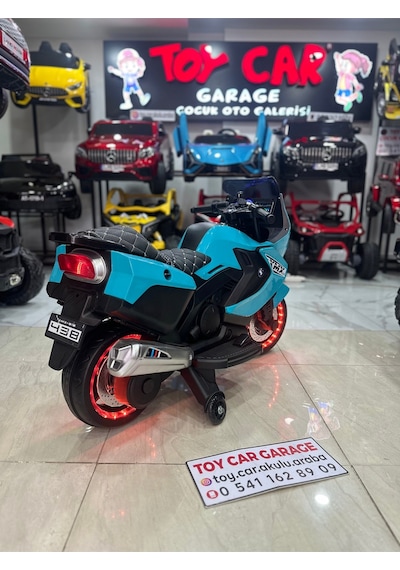 Akülü Motor 12 Volt Turkuaz