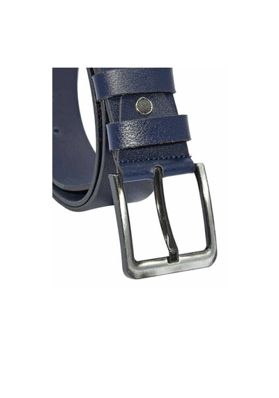 Süzer Deri 4.5 Cm. Spor Hakiki Deri Düz Model Kemer Lacivert Lacivert