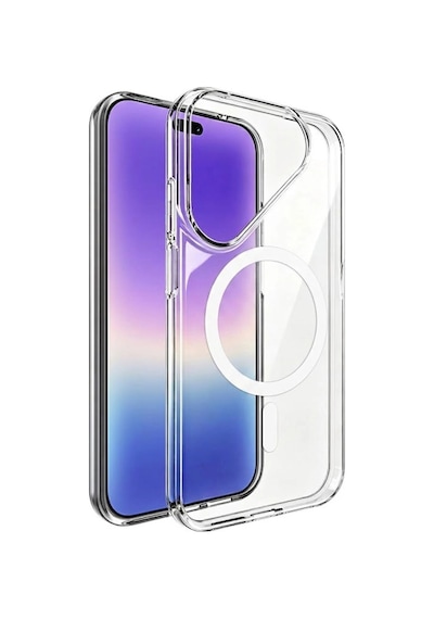 Forzacase Huawei Pura 90 İle Uyumlu Clearmag Serisi Magsafe Özellikli Kristal Şeffaf Sert Kılıf