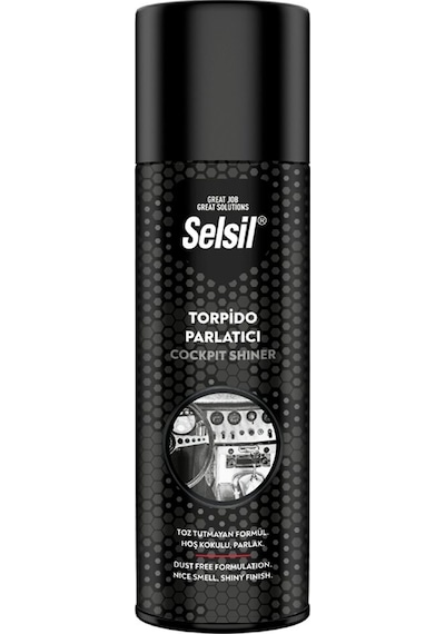 Selsil Oto - Araç Torpido Parlatıcı Sprey 200ml Hoş Kokulu - Parlak - Toz Tutmayan Formül 5570