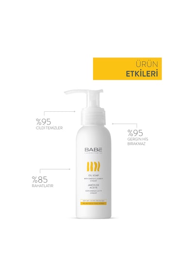 Babe Oil Soap 100ml - Çok Kuru Ciltler için Vücut Yıkama Yağı
