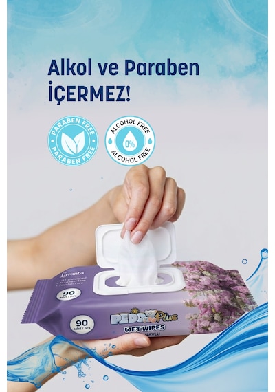 Pedo Klasik Islak Mendil 50'li 30 Paket