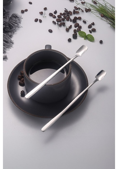 304 Çelik 21 Cm Kokteyl Karıştırma Barmen Latte Kaşığı Cin761by