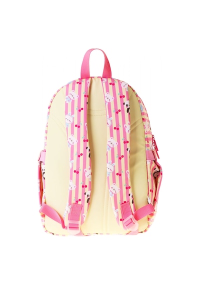 Kaukko Kids Dört Bölmeli Kız Çocuk Hello Baskılı Sarı - Pembe Okul Sırt Çantası - L5308 Çok Renkli