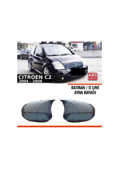 C2 Batman Ayna Kapağı Piano Black / 2004 - 2008