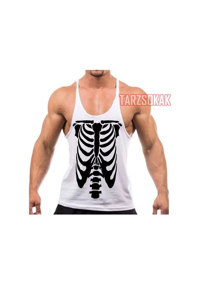 Tarzsokak Gym Tank Top Fitness Sporcu Atleti Gym46 Beyaz