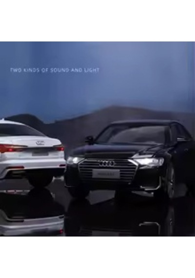 1:18 Ölçek Audi A6 L Diecast Metal Lisanslı Model Araba - Siyah