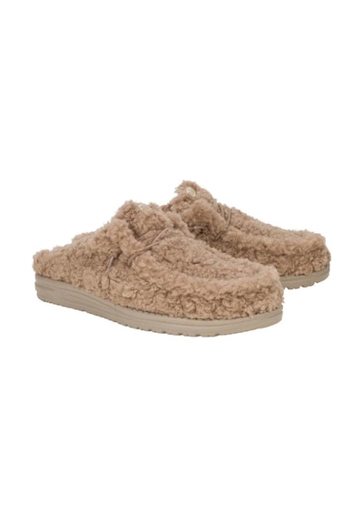 HEY DUDE Wally Slipper Timber Wolf Erkek Terlik-11122 Bej