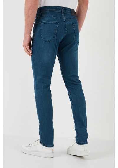 Buratti Pamuklu Yüksek Bel Slim Fit Jeans Erkek Kot Pantolon 6440305 Lacivert