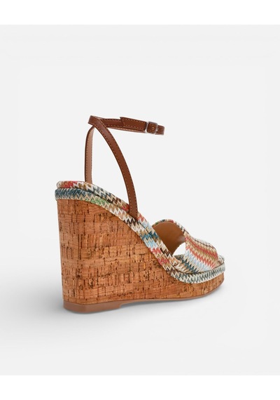 Steve Madden Outrıght Multı Raff Kadın Multi Raff Topuklu Sandalet Outrıght Çok Renkli