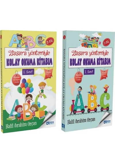 Basara Yöntemiyle Kolay Okuma Kitabım Seti - 2 Kitap Takım - Halil İbrahim Orçan - Sen Yayınları