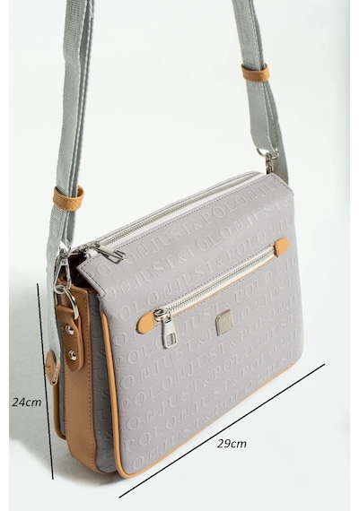 Just Polo Kadın Gri Taba Omuz Çantası 4013mh Gri - Taba 12709755