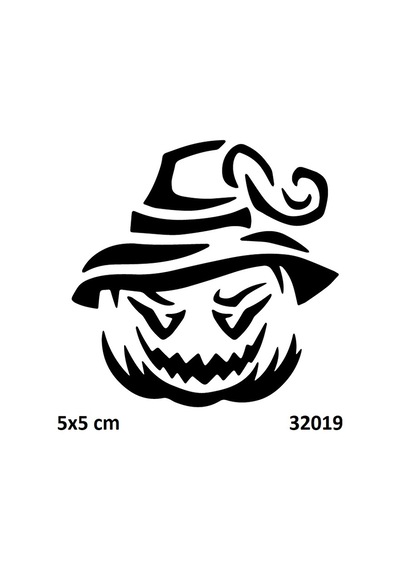 Airbrush Tattoo Bal Kabağı Hallowen Yapışkanlı Stencil Süsleme Ve Boyama Kalıbı