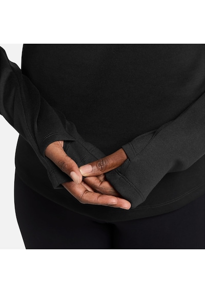 Nike Therma Fit Midlayer Yarım Fermuarlı Kadın Kışlık Sweatshirt-sportxstore Siyah