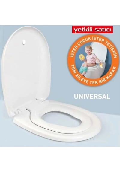 Toprakbanyo Universal Yavaş Kapanan Çocuk Adaptörlü Klozet Kapağı