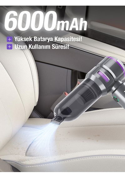 Auhma Ahv-01 Kablosuz Hava Üfleyici 15000pa Vakum Gücü 3 Kademeli Hız Araç Süpürgesi Auhma Ahv-01 Kablosuz Hava Üfleyici 15000pa Vakum Gücü 3 Kademeli Hız Araç Süpürgesi