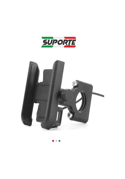 Suporte Motosiklet Telefon Tutucu Usb Şarjlı Alüminyum Alaşım Gidon Bağlantılı