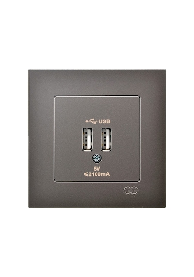 Mocha 2 Usb Çıkışlı 5v Şarj Prizi İle Modern Elektrik Çözümü