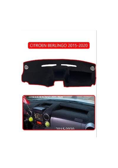 Cıtroen Berlingo 2015-2020torpido Koruma Halısı Kırmızı Kenar