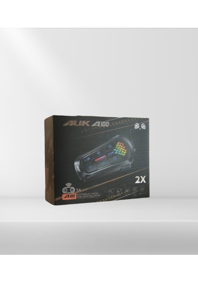 Auk A100 Bluetooth Ve Intercom Kask İçin İp56 İki Kişilik