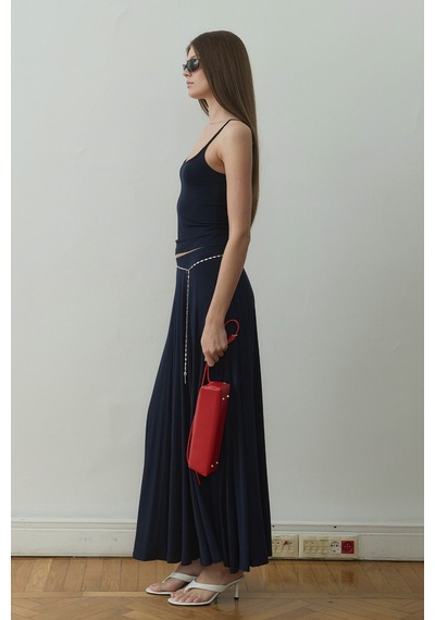 Suud Collection Lacivert Cosie Askılı Top