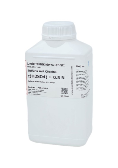 Sülfürik Asit 0.5 N 0.25 M 1 Litre